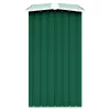  zöld horganyzott acél kerti tűzifatároló 330 x 92 x 153 cm 