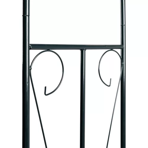  sötétzöld vas kerti boltív 120 x 38 x 258 cm 