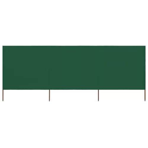  zöld szövet 3-paneles szélfogó 400 x 160 cm