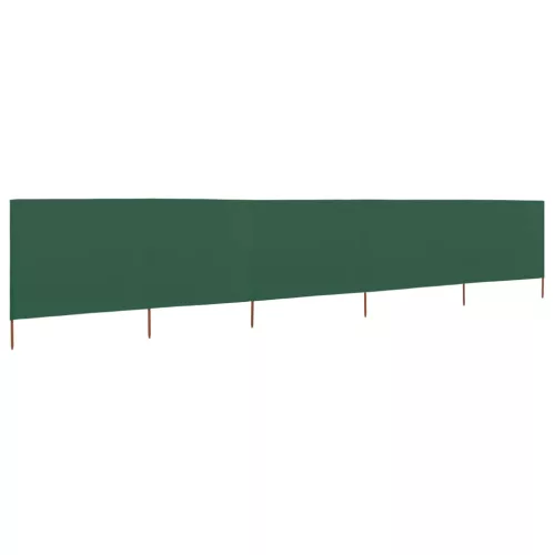  zöld 5 paneles szövet szélfogó 600 x 120 cm