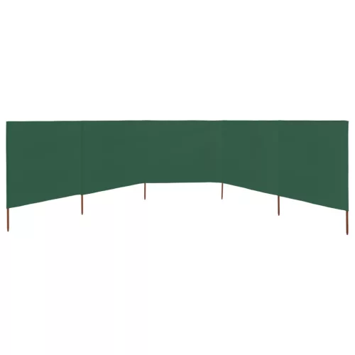 zöld 5 paneles szövet szélfogó 600 x 120 cm