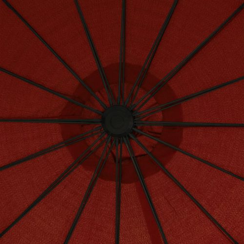  terrakotta függő napernyő alumínium rúddal 3 m