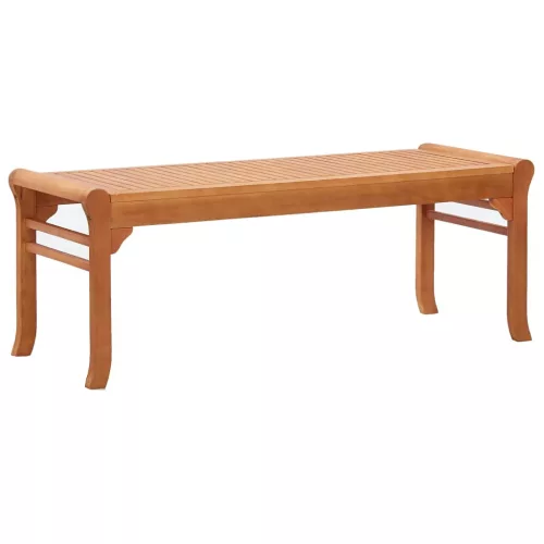  kétszemélyes tömör eukaliptuszfa kerti pad 120 cm