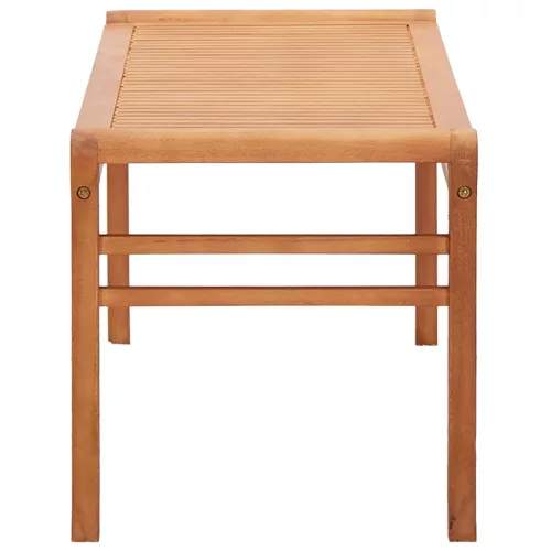  kétszemélyes tömör eukaliptuszfa kerti pad 120 cm