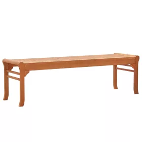  3 személyes tömör eukaliptuszfa kerti pad 150 cm