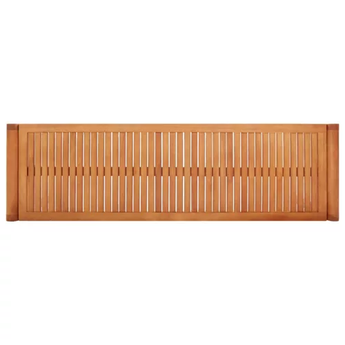  3 személyes tömör eukaliptuszfa kerti pad 150 cm