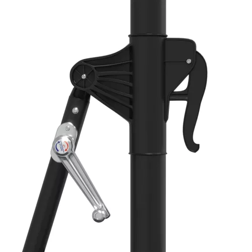  kék falra szerelhető napernyő fémrúddal 300 cm