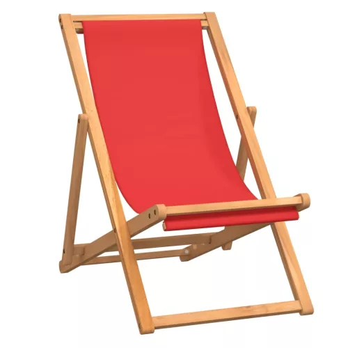  piros összecsukható tömör tíkfa strandszék