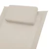  krémszínű acél gyerek napozóágy