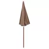  tópszínű napernyő acélrúddal 240 cm