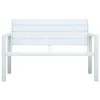  fehér fautánzatú HDPE kerti pad 120 cm