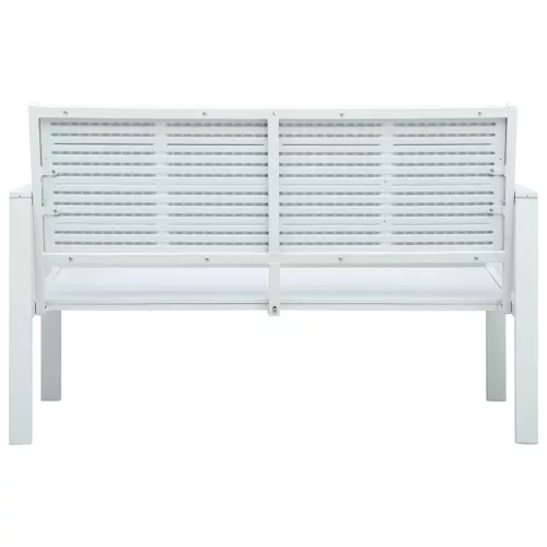  fehér fautánzatú HDPE kerti pad 120 cm