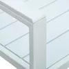  fehér fautánzatú HDPE kerti pad 120 cm