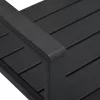  fekete fautánzatú HDPE kerti pad 120 cm