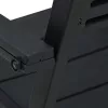  4 darab fekete fautánzatú HDPE kerti szék