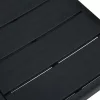  4 darab fekete fautánzatú HDPE kerti szék