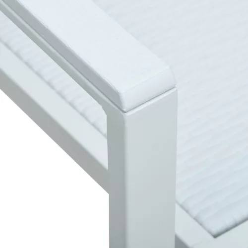  4 db fehér rattan hatású műanyag kerti szék