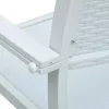  4 db fehér rattan hatású műanyag kerti szék