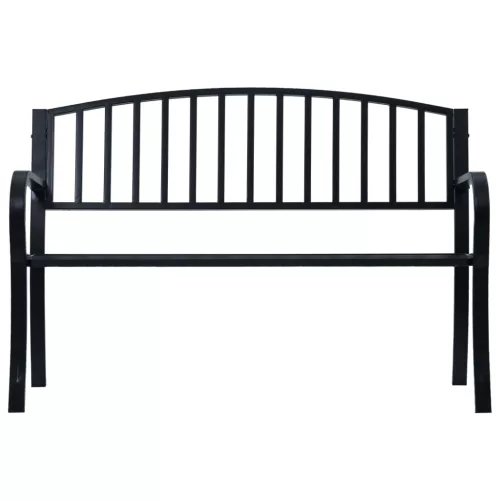  fekete acél kerti pad 125 cm