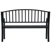  fekete acél kerti pad 125 cm