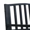  fekete acél kerti pad 125 cm