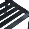  fekete acél kerti pad 125 cm