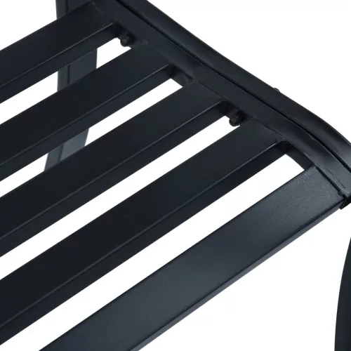  fekete acél kerti pad 125 cm