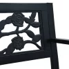  fekete acél kerti pad 125 cm