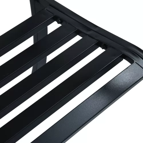  fekete acél kerti pad 125 cm