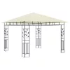  krémszínű pavilon szúnyoghálóval 3 x 3 x 2,73 m 180 g/m²