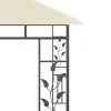  krémszínű pavilon szúnyoghálóval 3 x 3 x 2,73 m 180 g/m²