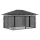  antracitszürke pavilon szúnyoghálóval 4 x 3 x 2,73 m 180 g/m²