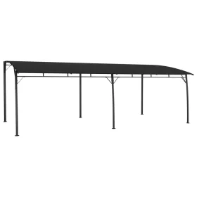  antracitszürke kerti napellenző 6 x 3 x 2,55 m
