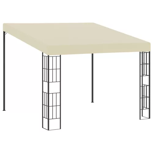  krémszínű falra szerelhető szövetpavilon 3 x 3 m