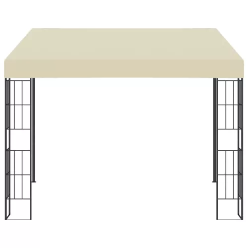  krémszínű falra szerelhető szövetpavilon 3 x 3 m