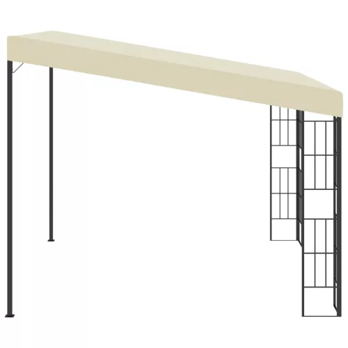  krémszínű falra szerelhető szövetpavilon 3 x 3 m