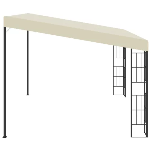  krémszínű falra szerelhető szövetpavilon 3 x 4 m