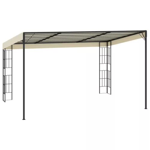  krémszínű falra szerelhető szövetpavilon 3 x 4 m