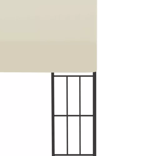  krémszínű falra szerelhető szövetpavilon 3 x 4 m