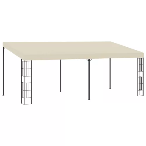  krémszínű falra szerelhető szövetpavilon 3 x 6 m