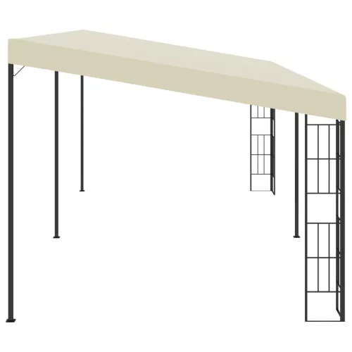  krémszínű falra szerelhető szövetpavilon 3 x 6 m
