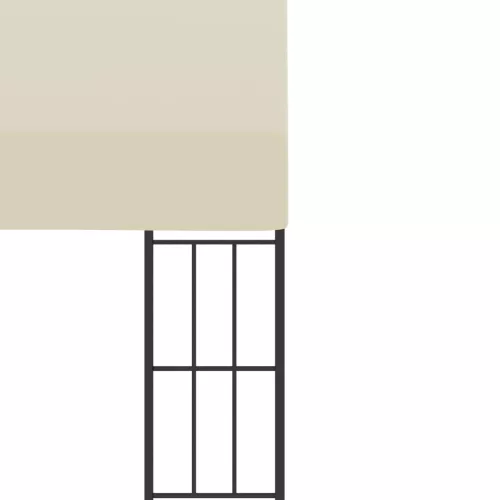  krémszínű falra szerelhető szövetpavilon 3 x 6 m