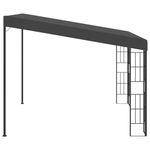  antracitszürke falra szerelhető szövetpavilon 3 x 3 m