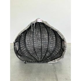 Dm kétszemélyes fekete függőfotel