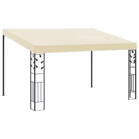  krémszínű falra szerelhető pavilon 4 x 3 x 2,5 m