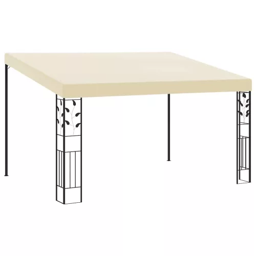  krémszínű falra szerelhető pavilon 4 x 3 x 2,5 m