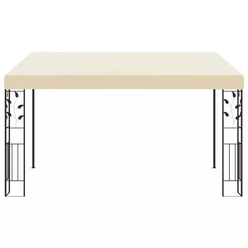  krémszínű falra szerelhető pavilon 4 x 3 x 2,5 m