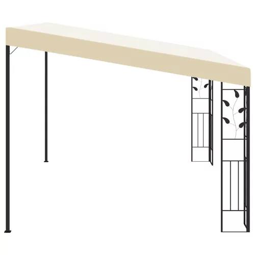  krémszínű falra szerelhető pavilon 4 x 3 x 2,5 m