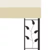 krémszínű falra szerelhető pavilon 4 x 3 x 2,5 m