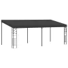  antracitszürke falra szerelhető pavilon 6 x 3 x 2,5 m 
